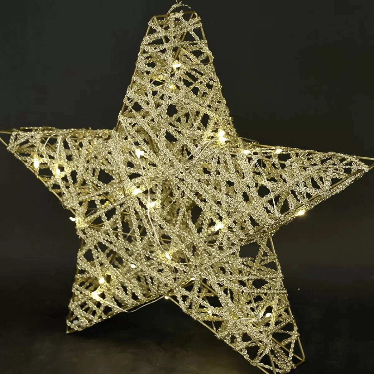 DecoWoerner LED Star Battery-operated With Timer,