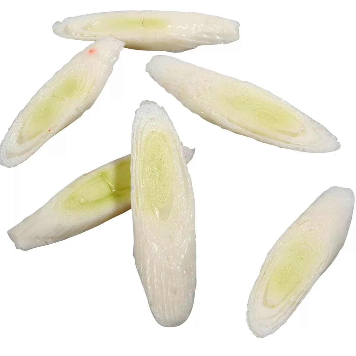 DecoWoerner Leek Slices Food Replica, 6 Pcs