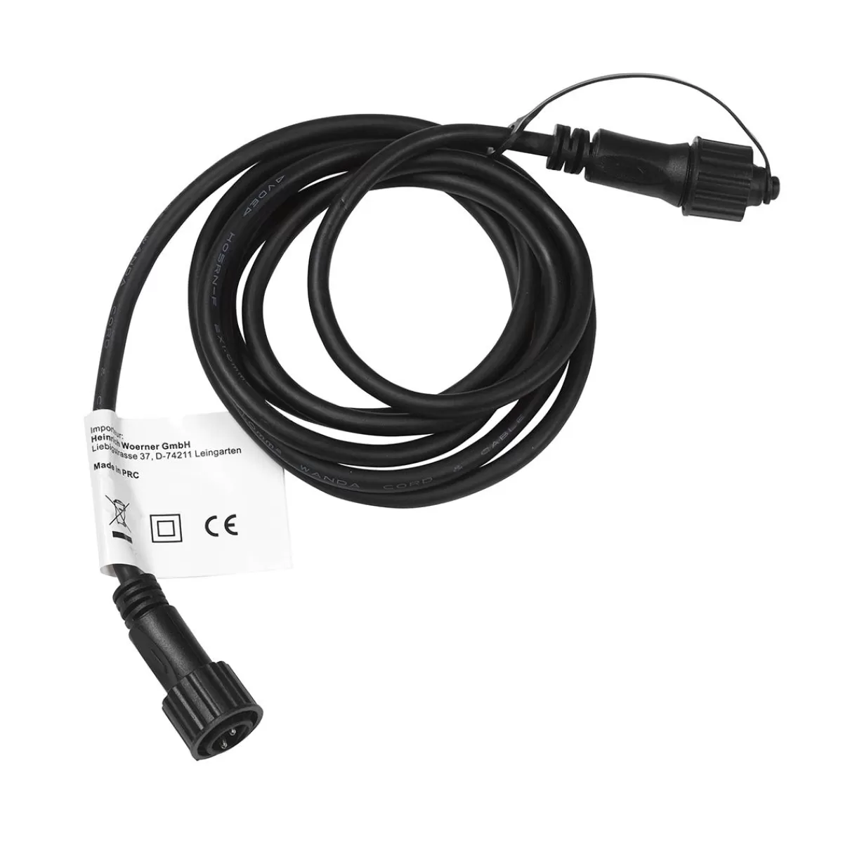 DecoWoerner Light Chain Connection Cable 500 Cm Black