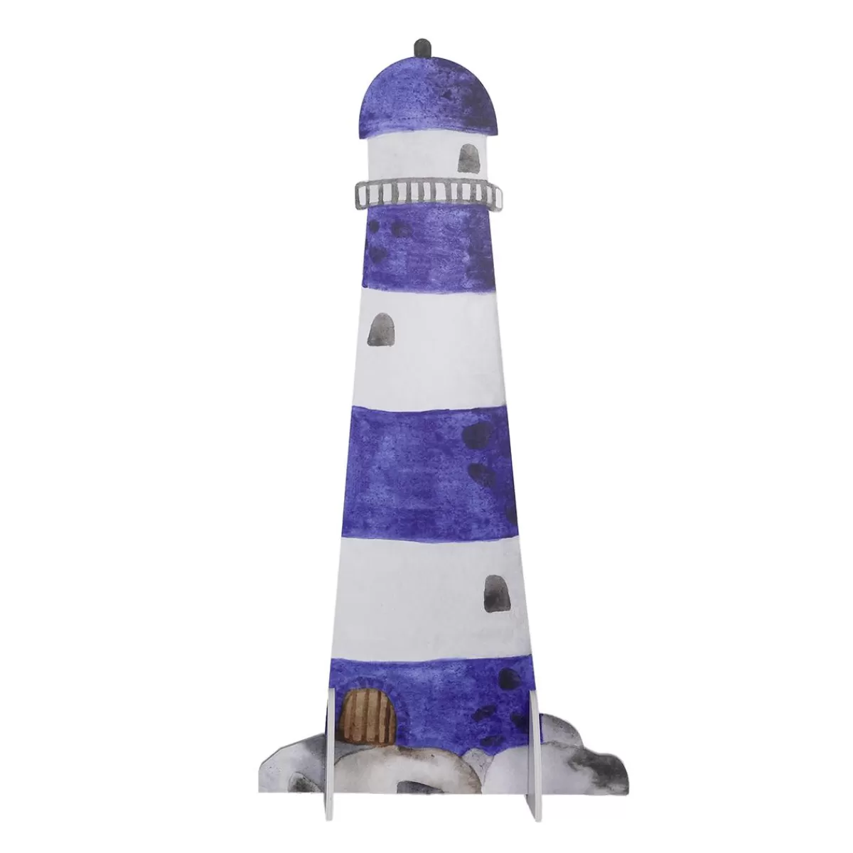 DecoWoerner Lighthouse Display -white 59 X 120 Cm