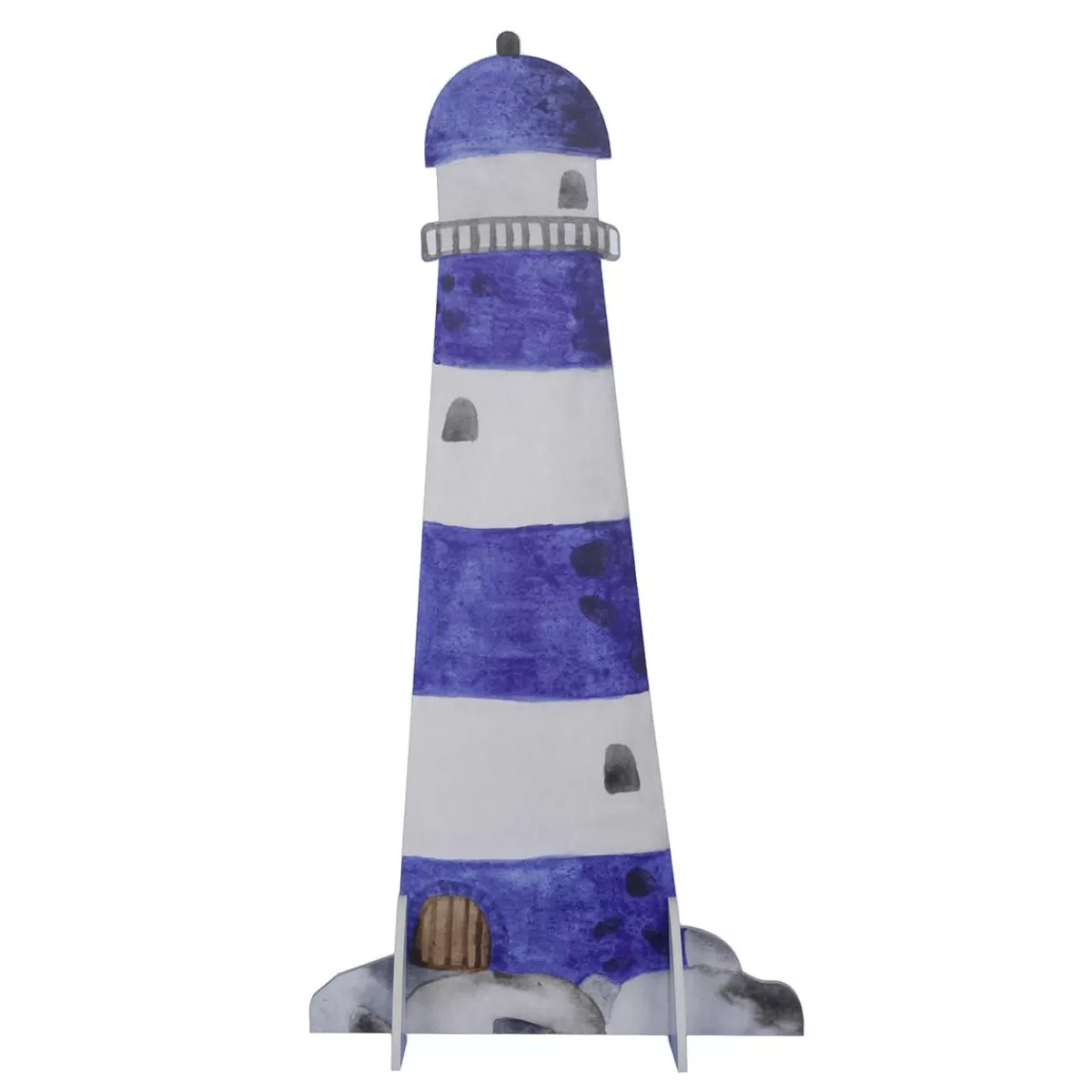 DecoWoerner Lighthouse Display -white 59 X 120 Cm