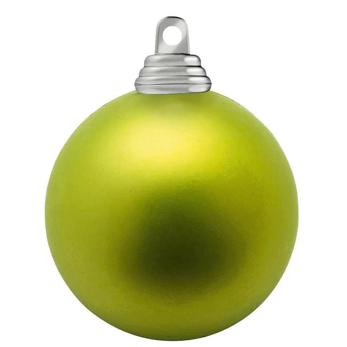 DecoWoerner Lime Matt Plastic Christmas Baubles, Flame Retardant, 6 Cm Ø - 24 Pieces