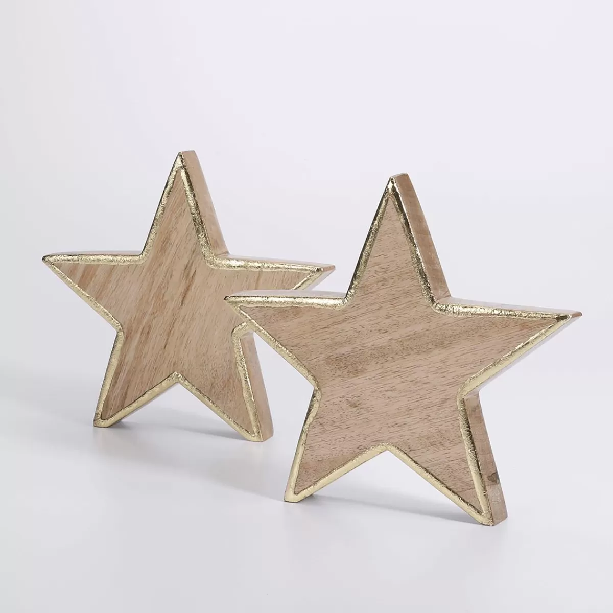 DecoWoerner Mango Wood Star 2,5 X 20 Cm 2 Pcs.