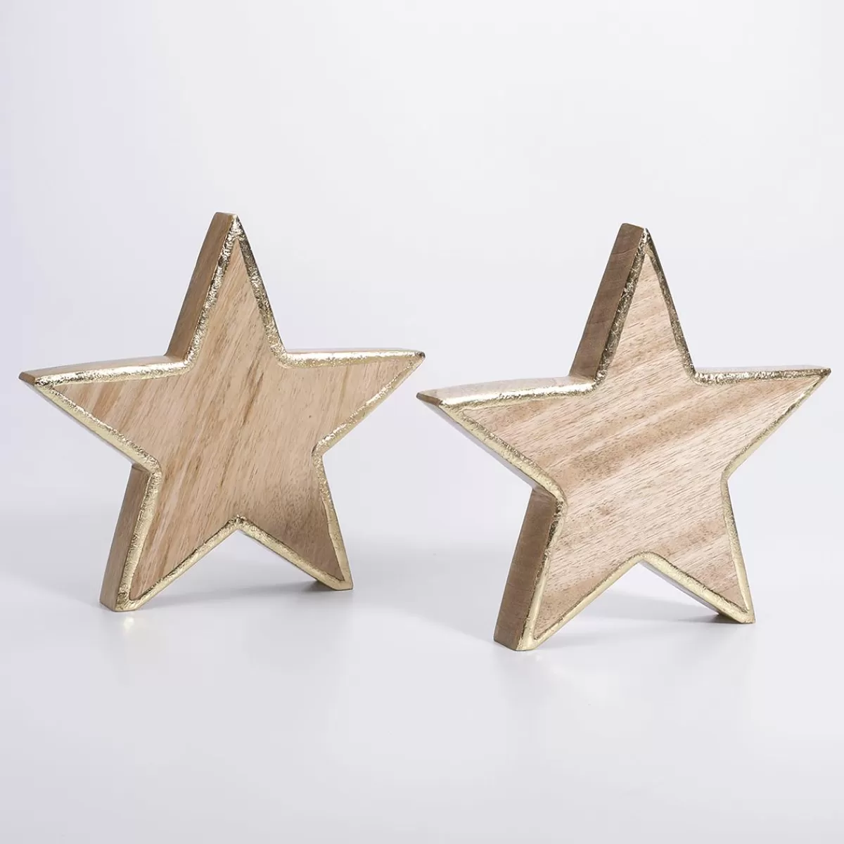 DecoWoerner Mango Wood Star 2,5 X 20 Cm 2 Pcs.