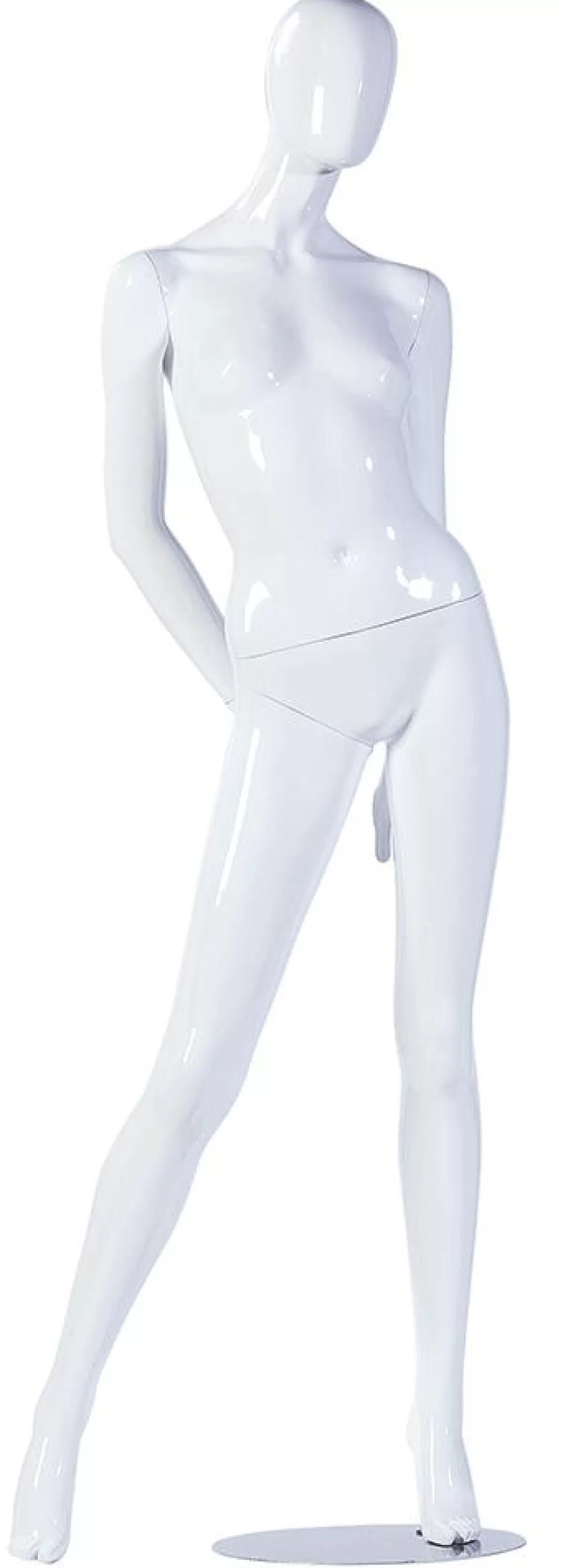 DecoWoerner Mannequin Female APART Glossy, Arms Rear