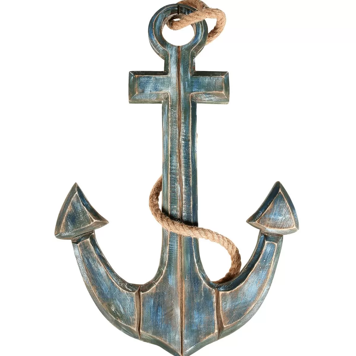 DecoWoerner Maritime Decorative Anchor , Length 60 Cm