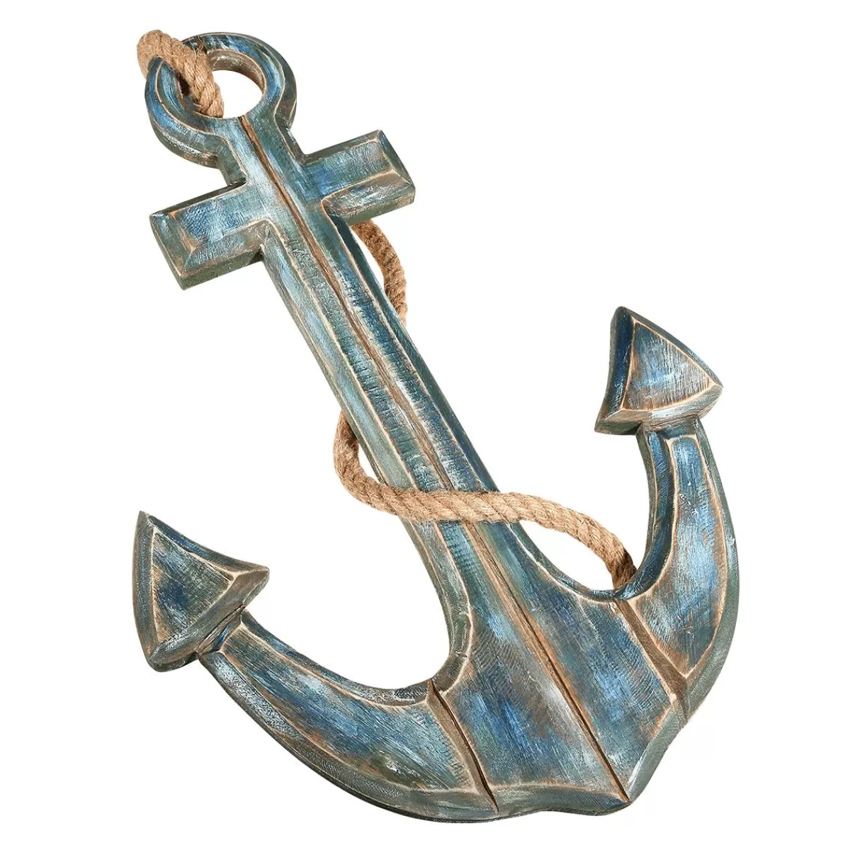 DecoWoerner Maritime Decorative Anchor , Length 60 Cm