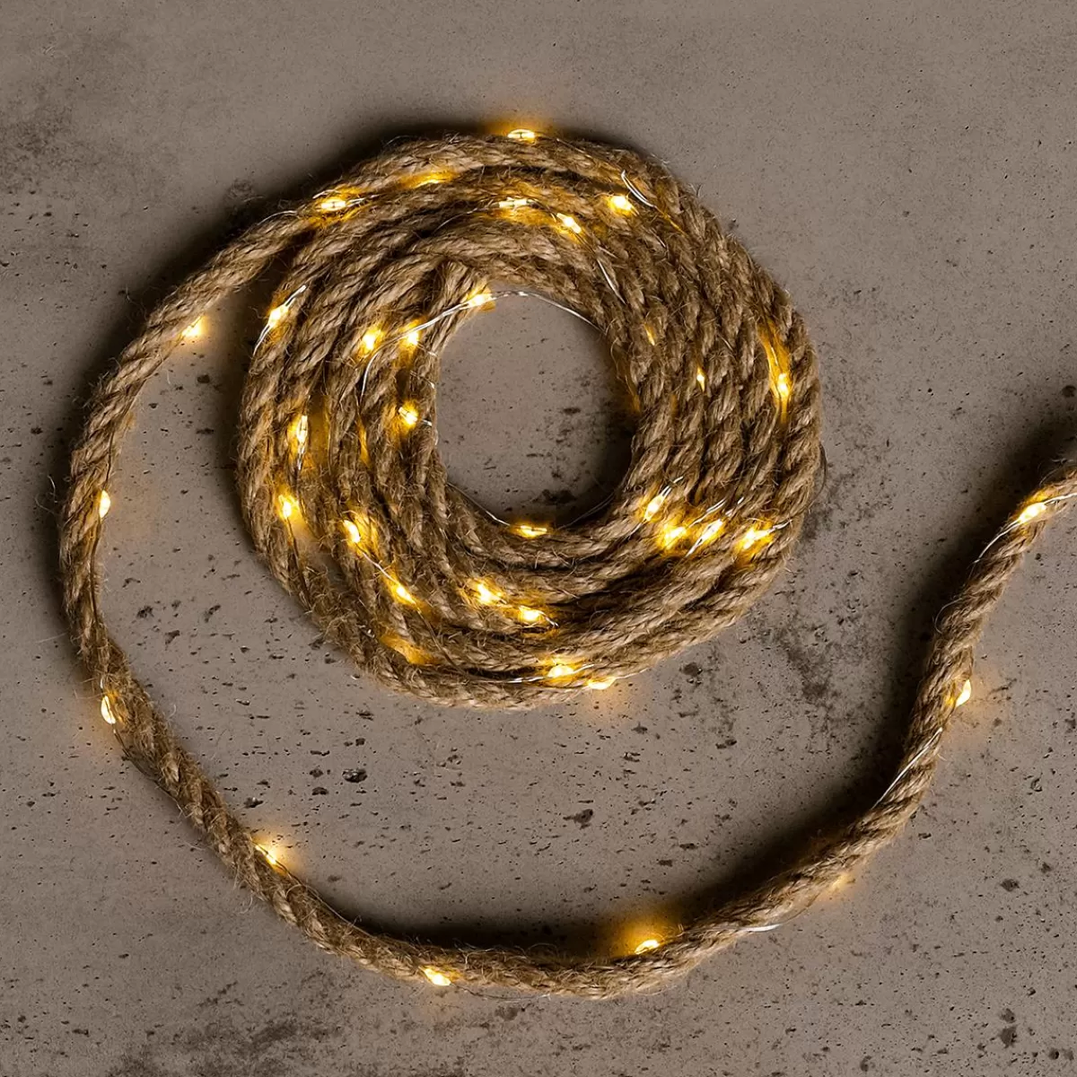 DecoWoerner Maritime LED Hemp Rope 295 X 1 X 1 Cm