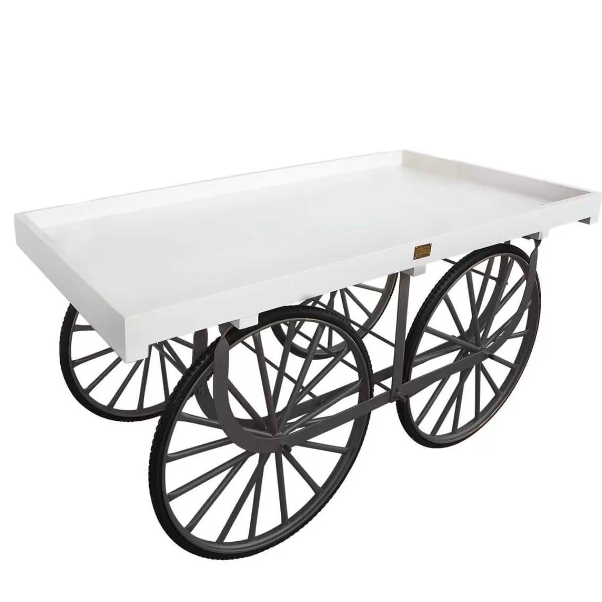 DecoWoerner Market Trolley White With Base