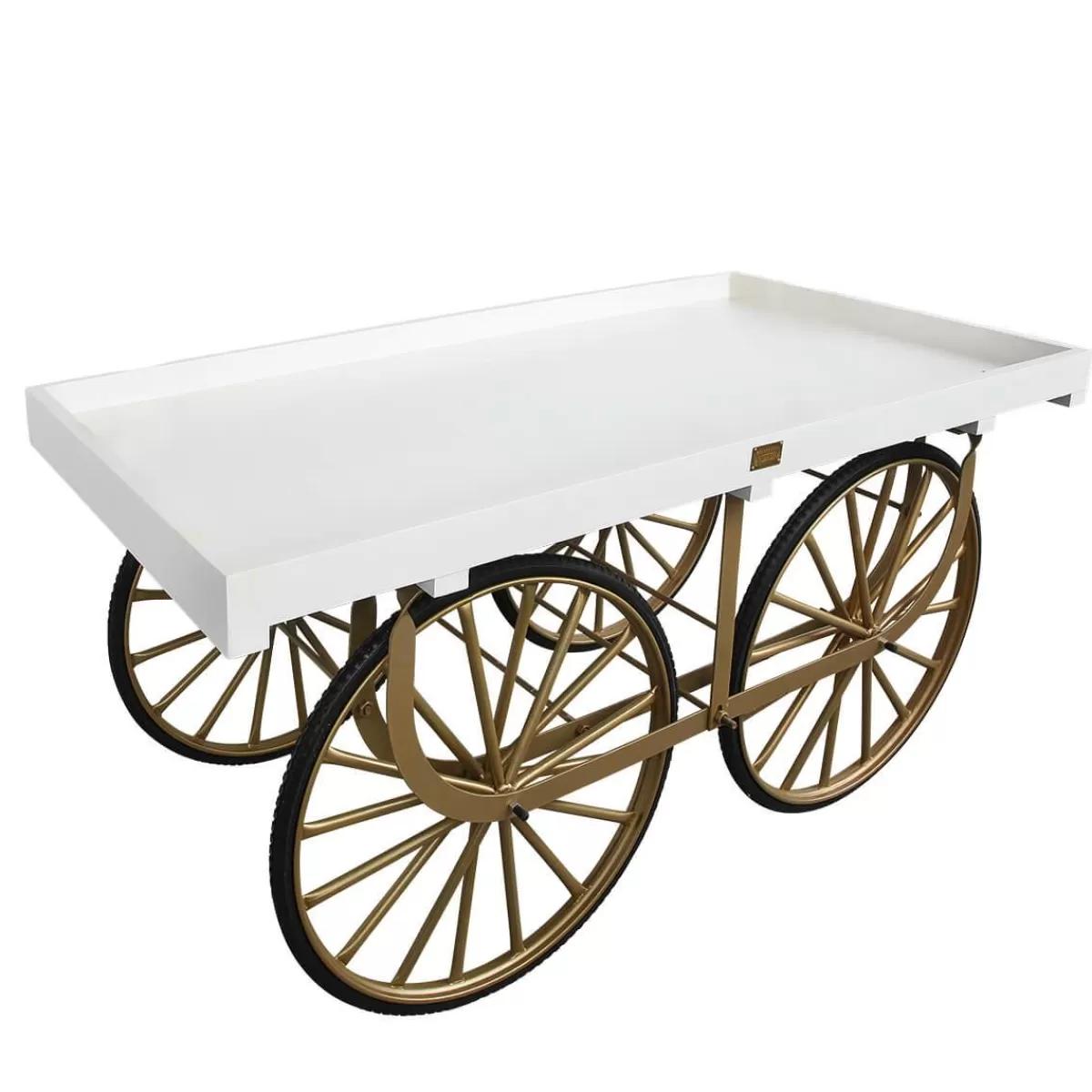 DecoWoerner Market Trolley White With en Base