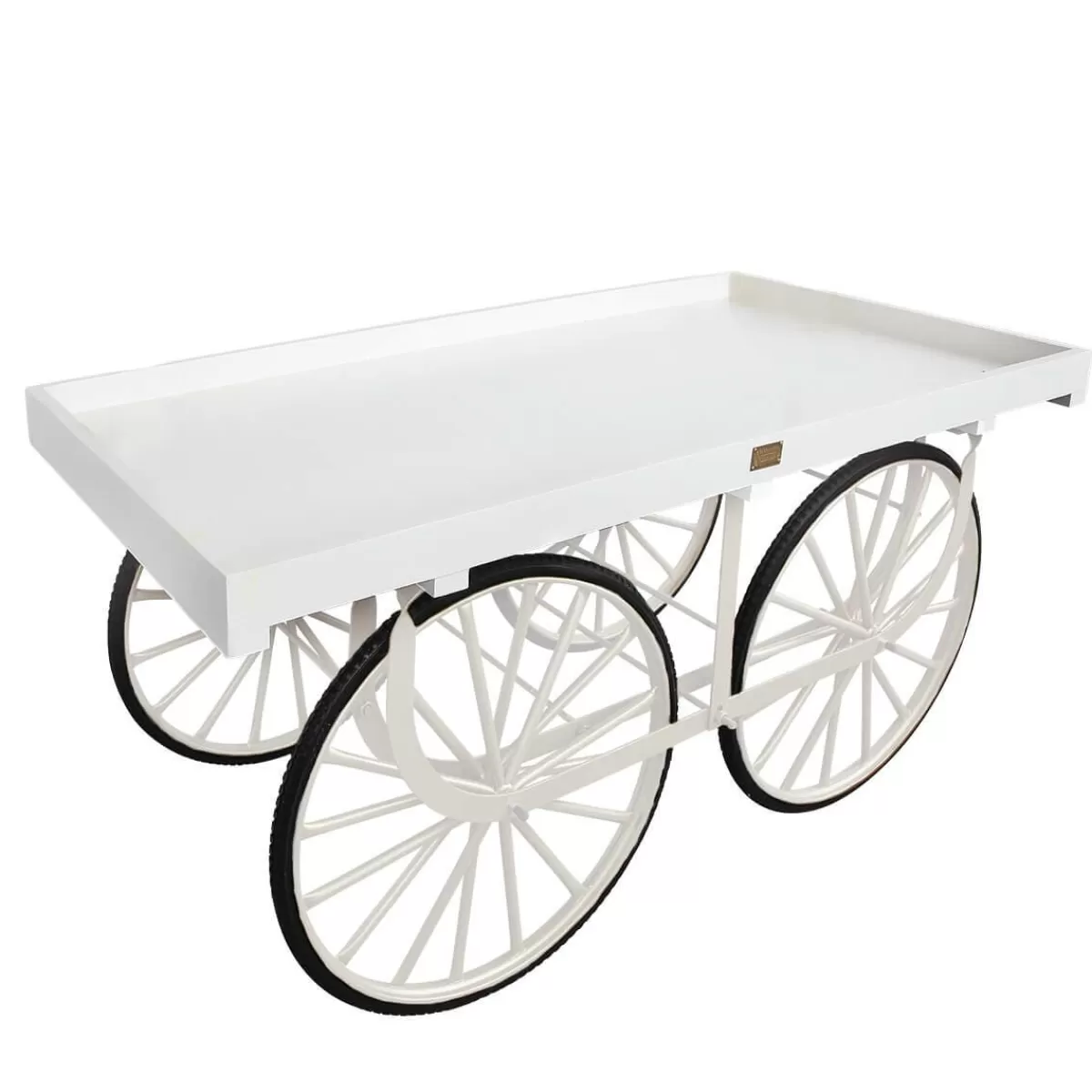 DecoWoerner Market Trolley White With White Base