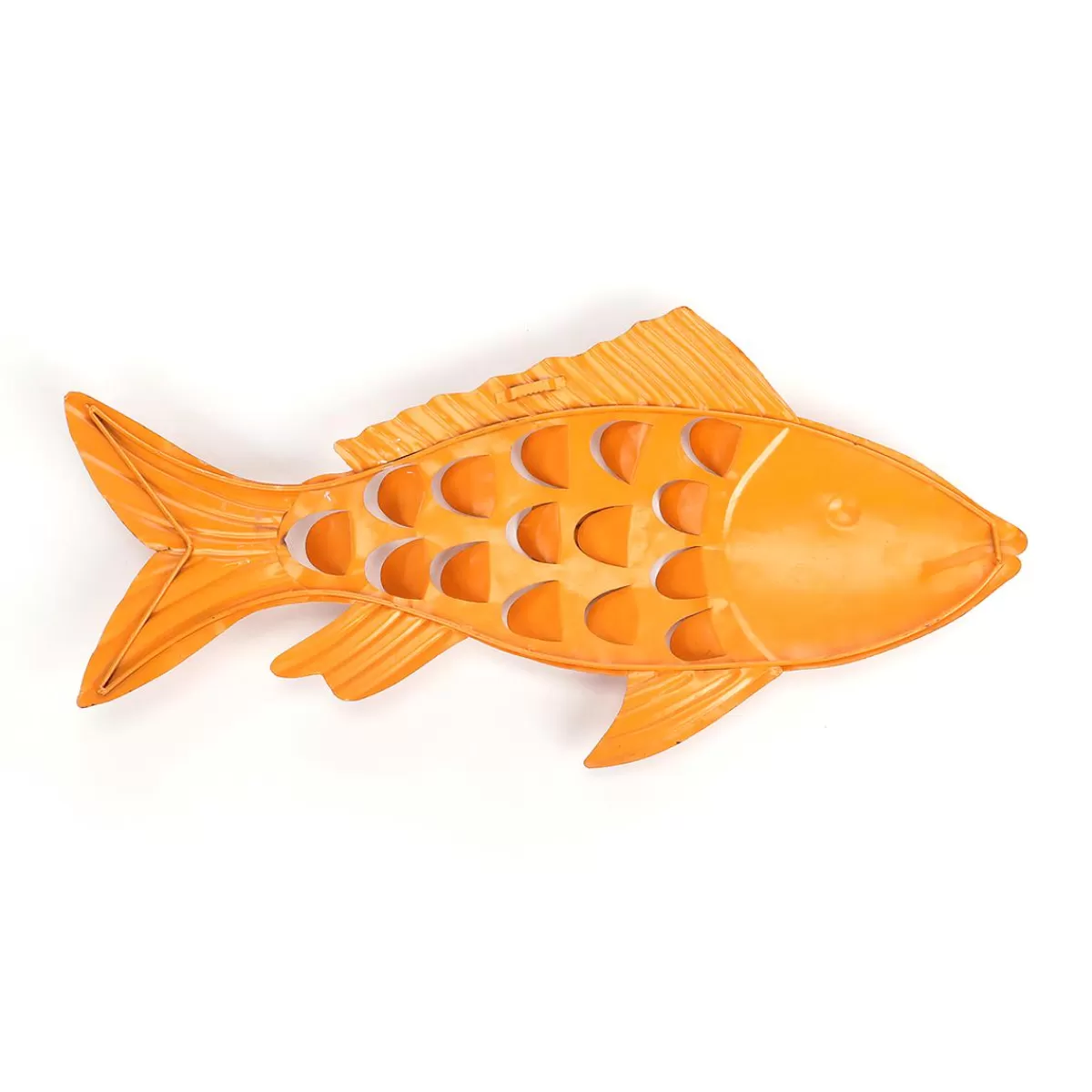 DecoWoerner Metal Fish Wall Decoration With Rust Spots 71 Cm