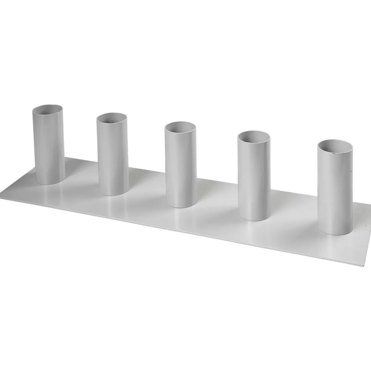 DecoWoerner Metal Stand 5 Receptacles, 15 Cm High, Gray, Straight