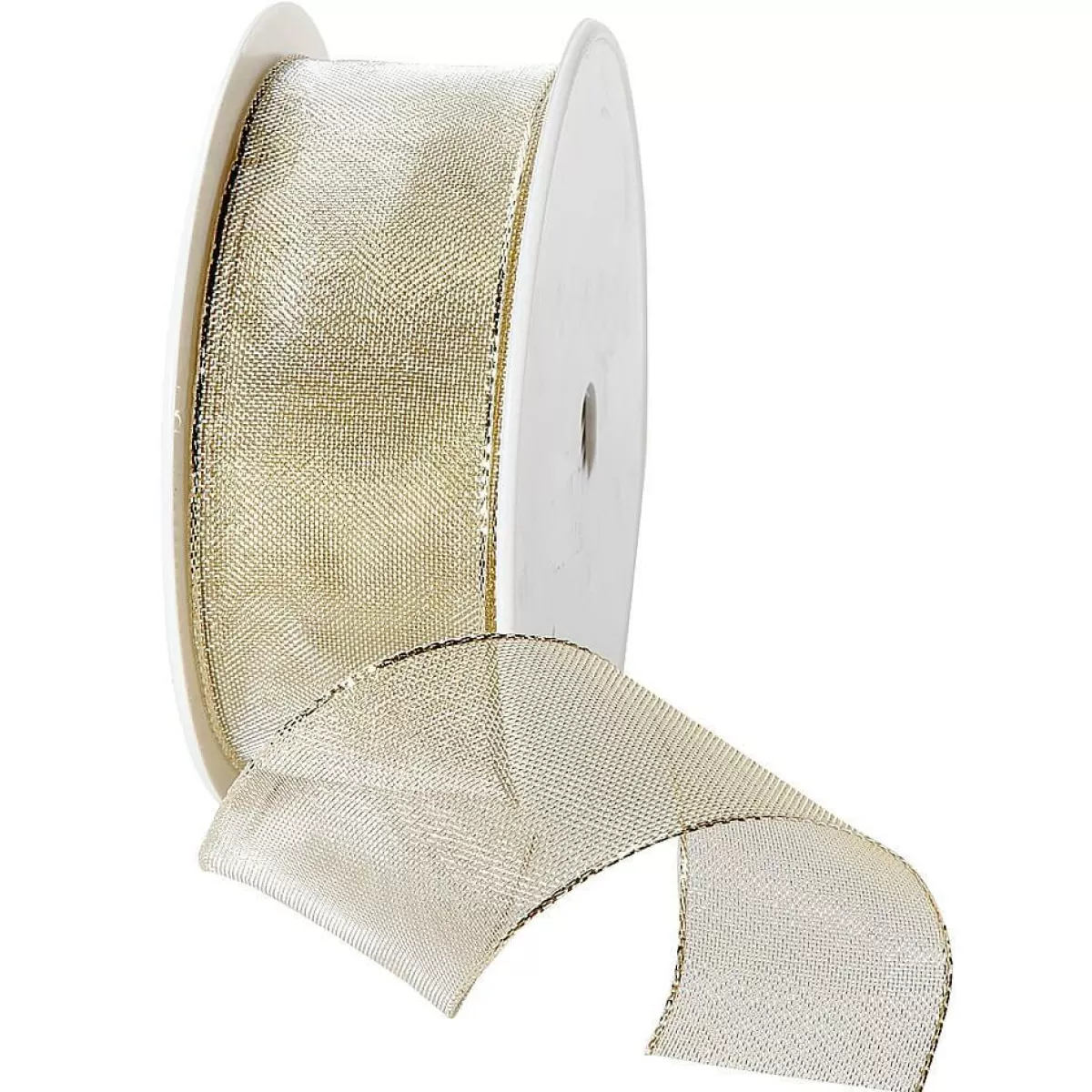 DecoWoerner Metallic Net Ribbon, 40 Mm Wide 25 M