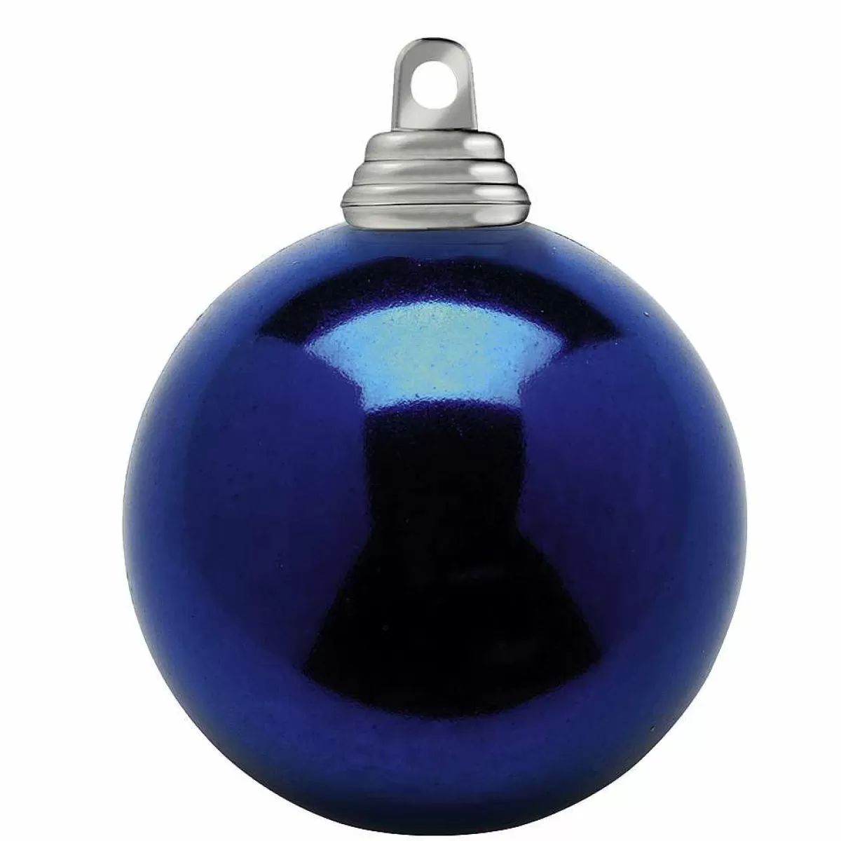 DecoWoerner Midnight Shiny Christmas Baubles Made Of Flame Retardant Plastic, 6 Cm Ø - 24 Pcs.