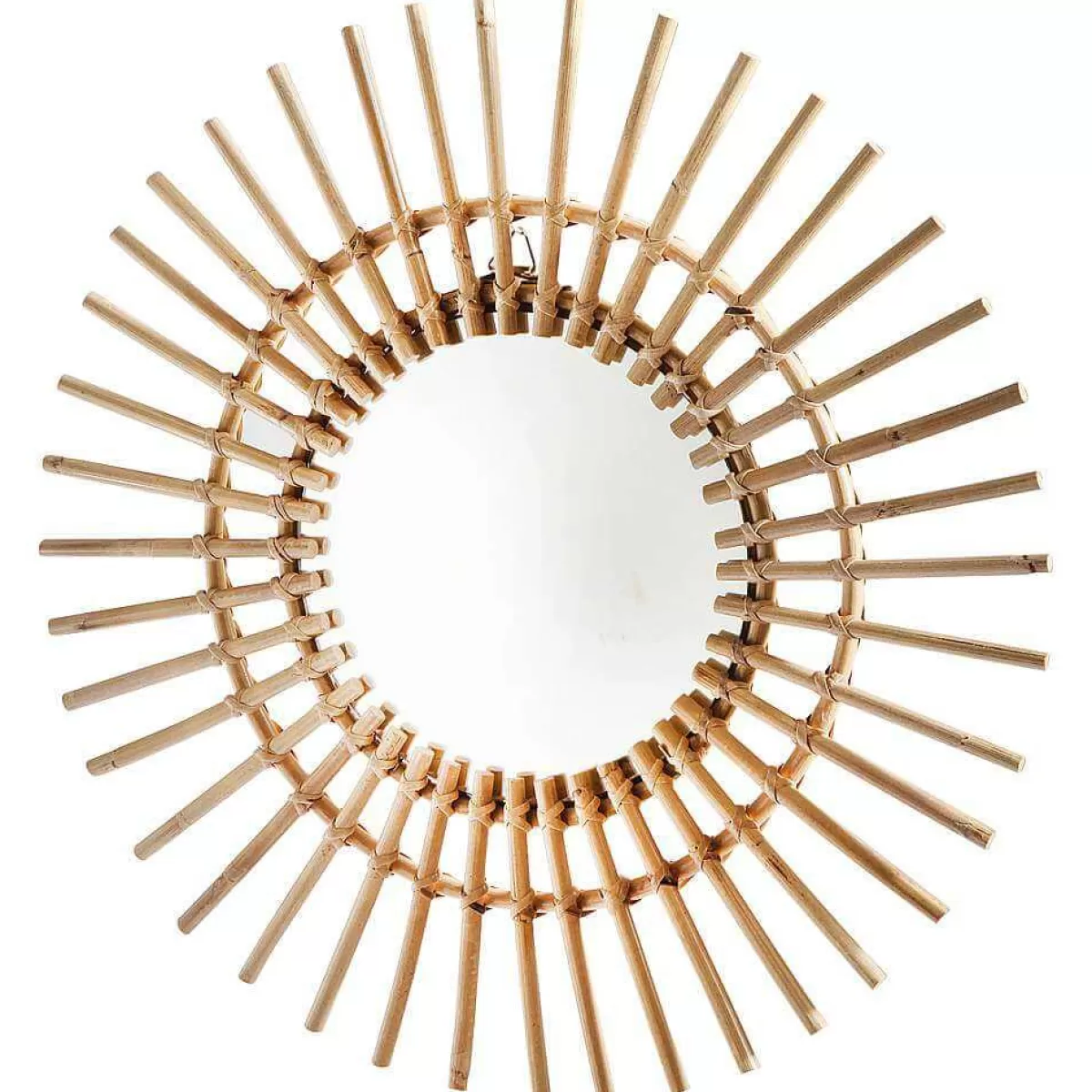 DecoWoerner Mirror "Rattan" Ø 55 Cm