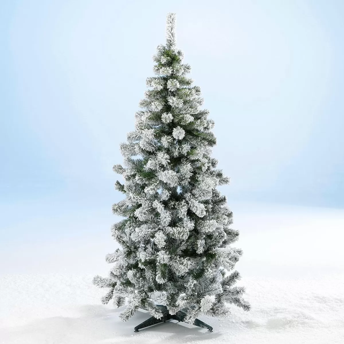 DecoWoerner Narrow Snowy Artificial Fir 180 Cm