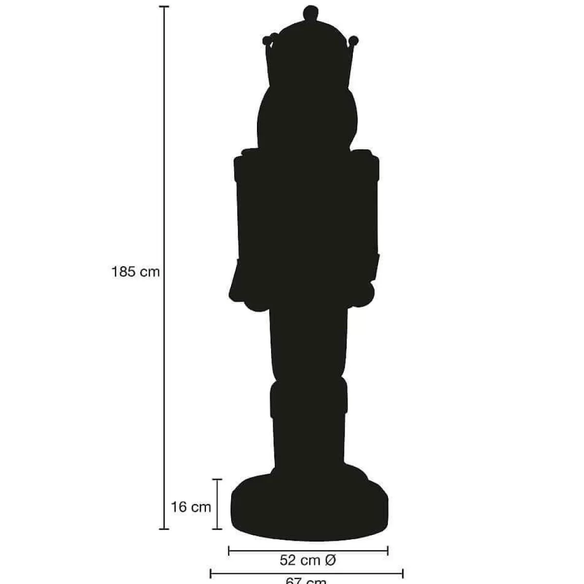 DecoWoerner Nutcracker King 185 Cm