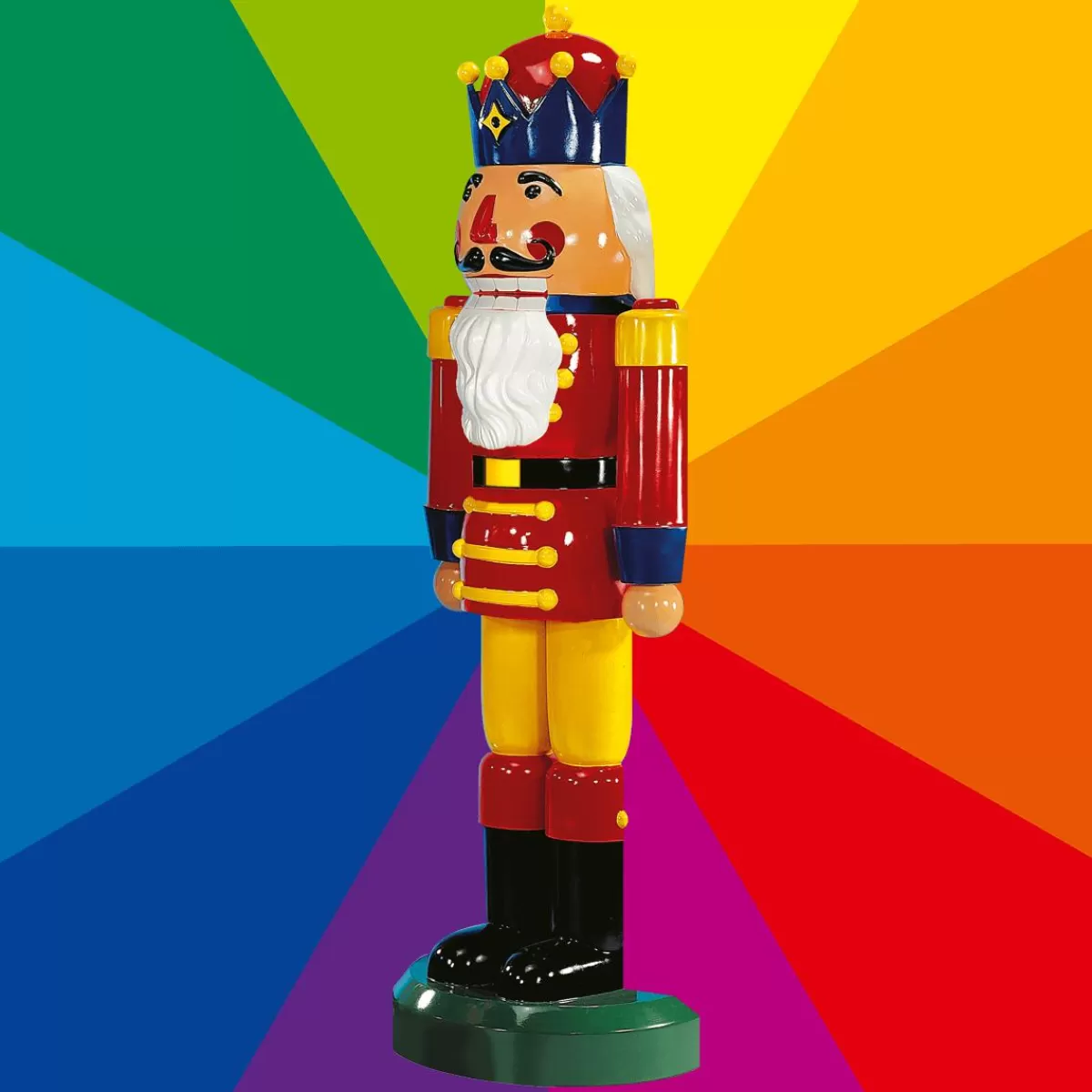 DecoWoerner Nutcracker King Semi Three-dimensional 185 Cm In Desired Colour