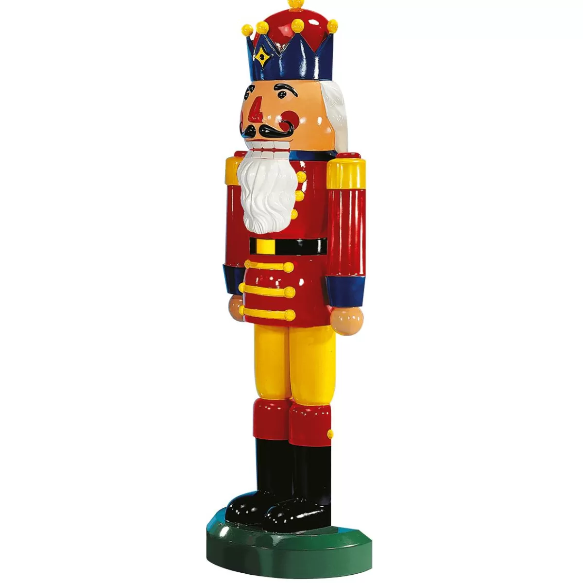 DecoWoerner Nutcracker King Semi Three-dimensional 185 Cm, Red-yellow-blue