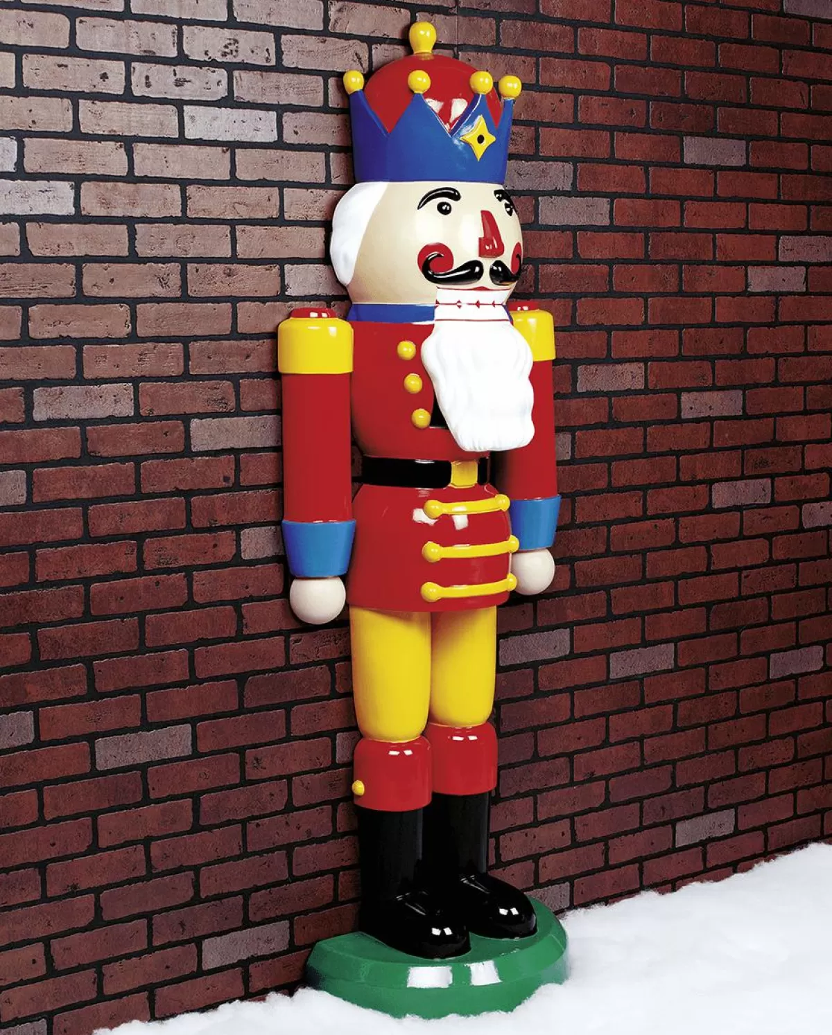 DecoWoerner Nutcracker King Semi Three-dimensional 185 Cm, Red-yellow-blue