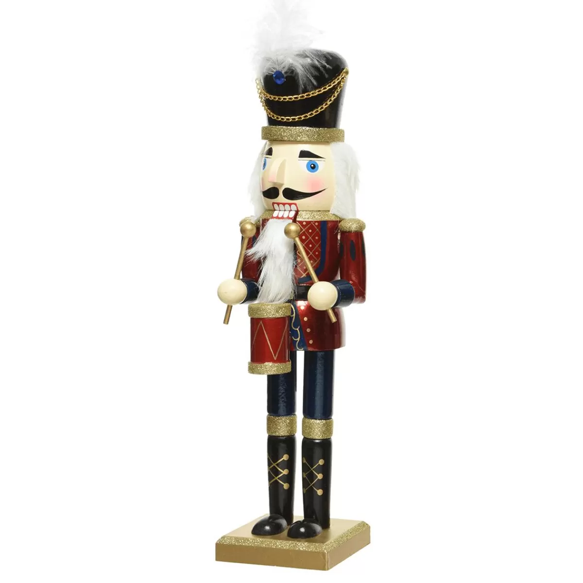 DecoWoerner Nutcracker With Wooden Drum 38 Cm