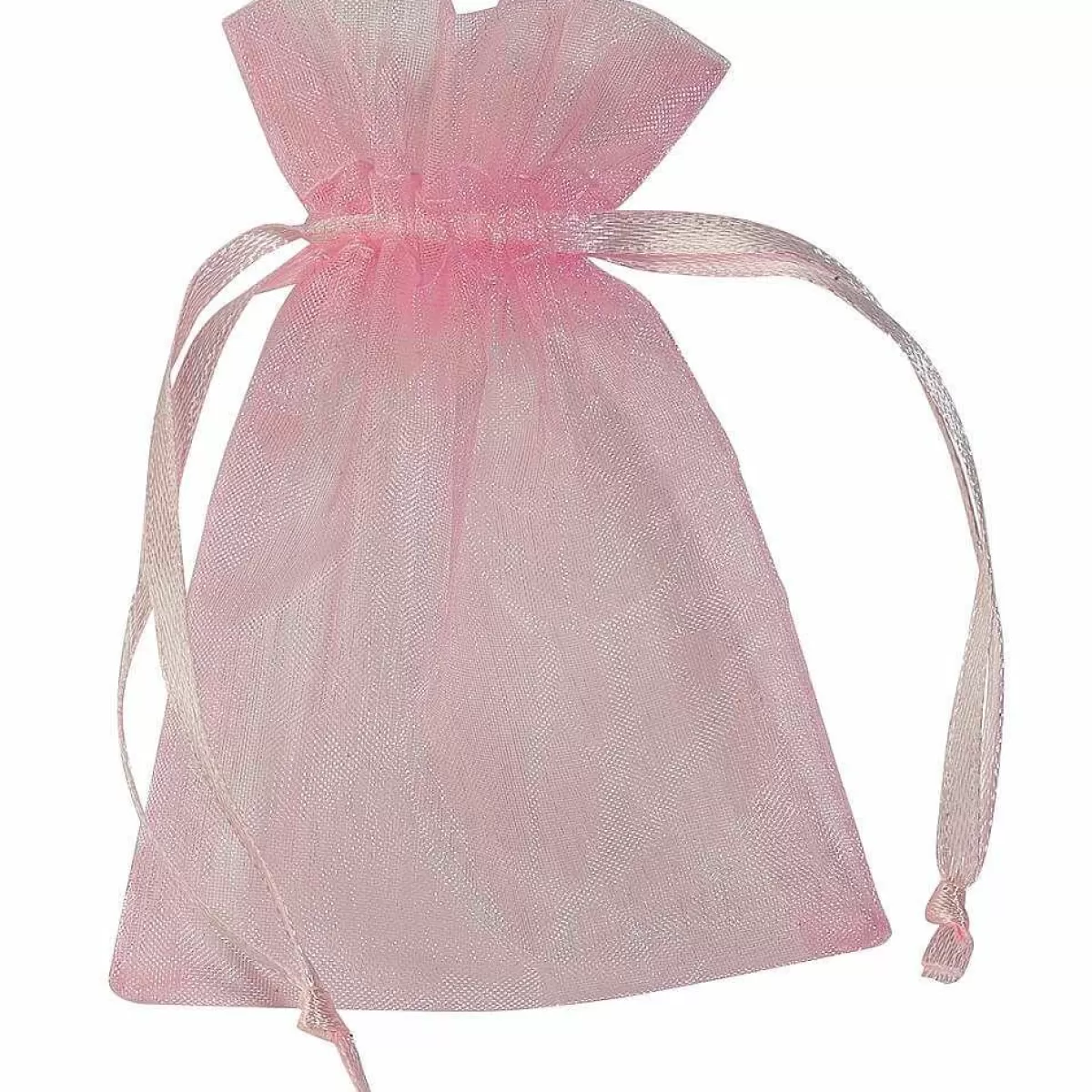 DecoWoerner Organza Sachets 10 Cm, 50 Pcs, Rose