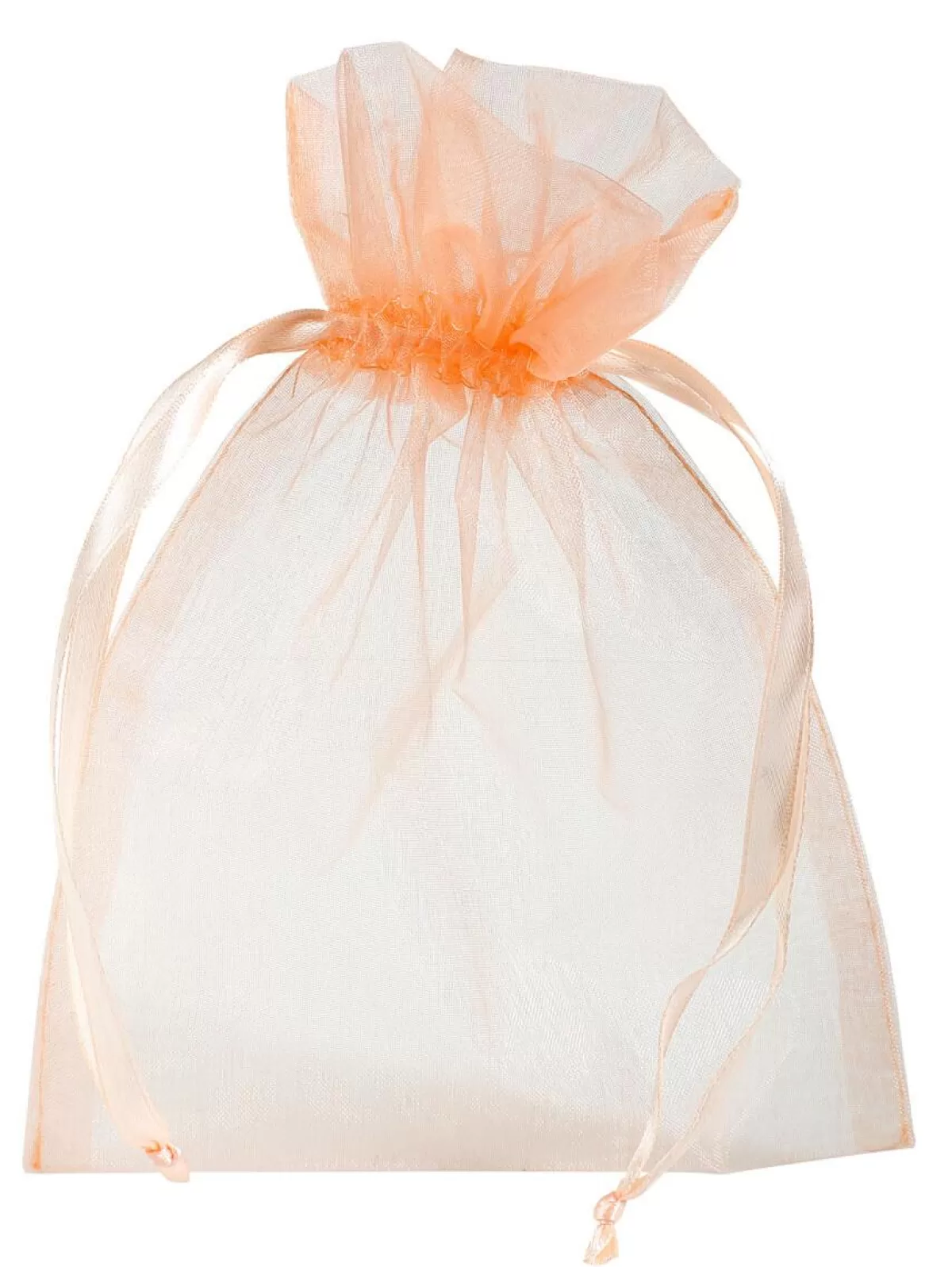 DecoWoerner Organza Sachets 18 Cm, 50 Pcs, Apricot