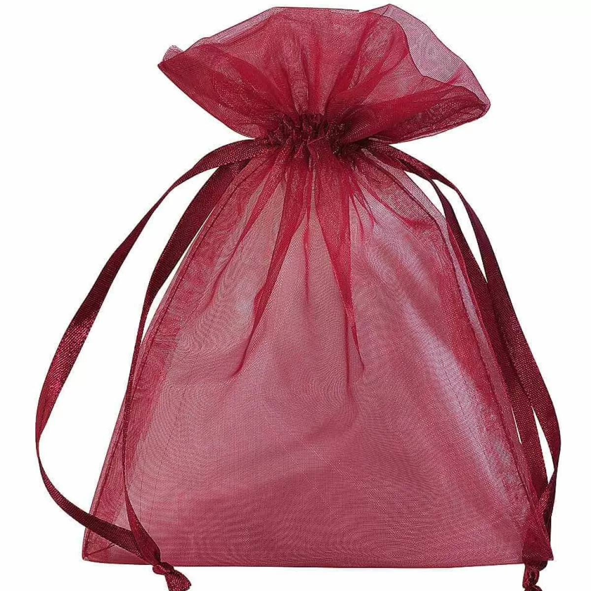 DecoWoerner Organza Sachets 18 Cm, 50 Pcs, Bordeaux