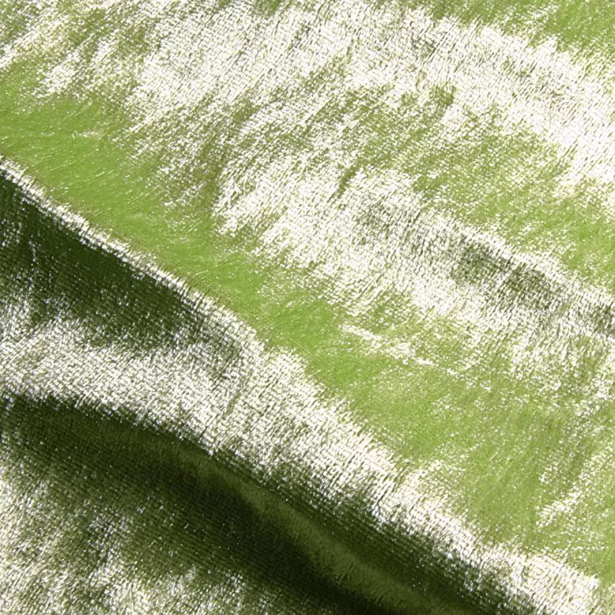 DecoWoerner Panne Velvet Width 150 Cm, Lime