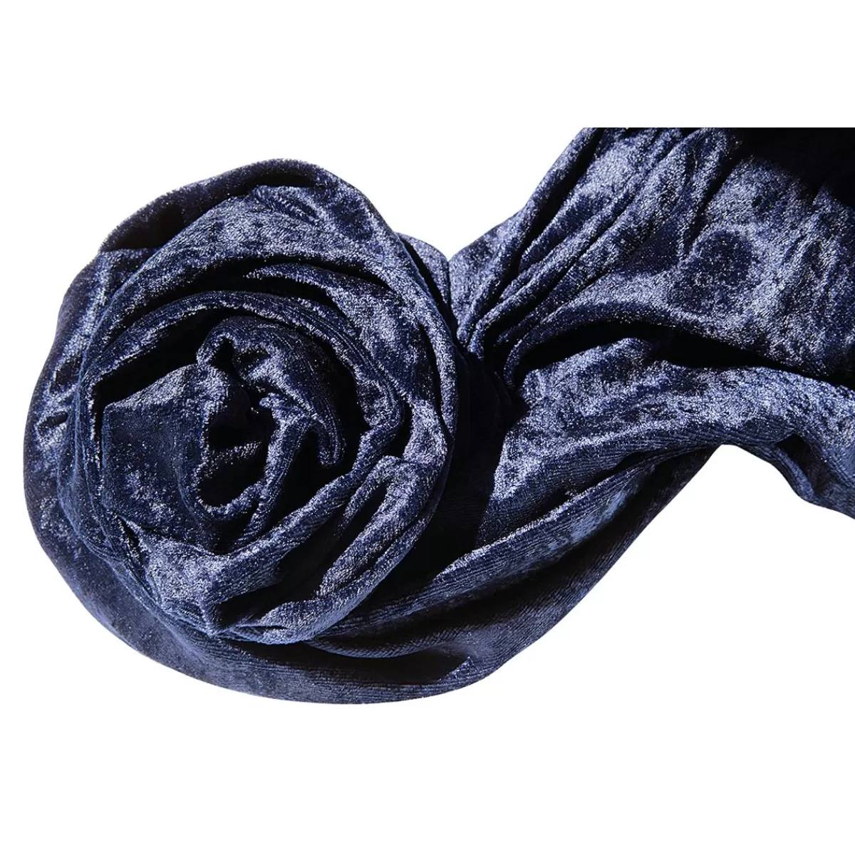 DecoWoerner Panne Velvet Width 150 Cm, Navy