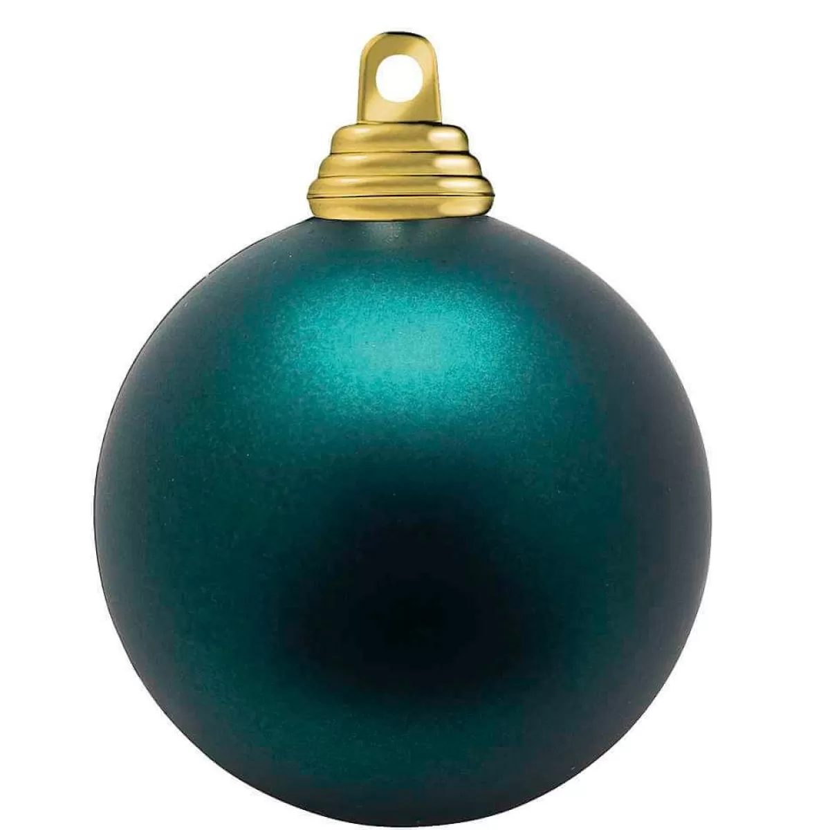 DecoWoerner Petrol, Matt Christmas Baubles Made Of Flame Retardant Plastic, 20 Cm Ø - Per Piece