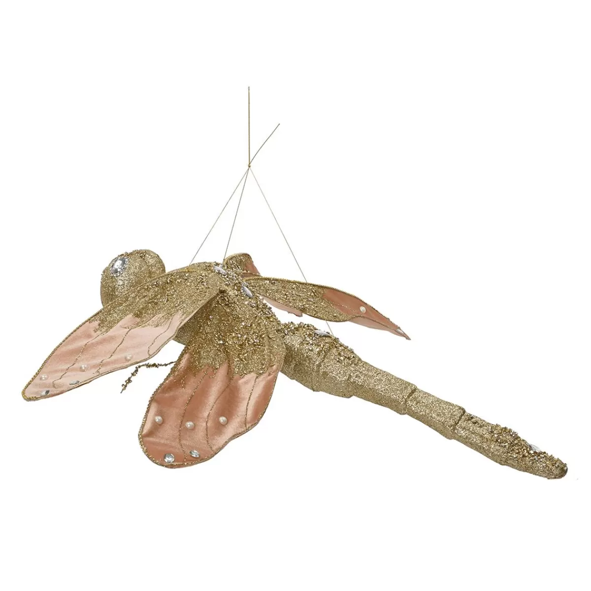 DecoWoerner Glittering Dragonfly With Rhinestones 89 Cm