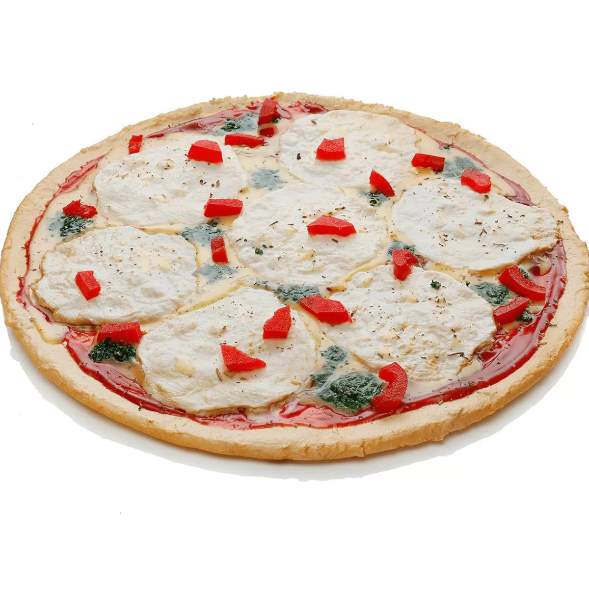 DecoWoerner Pizza Mozzarella With Pesto Food Fake 25 Cm Ø