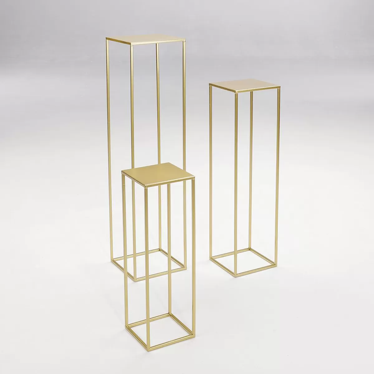 DecoWoerner Plant Stand Metal Table Set 3pcs.