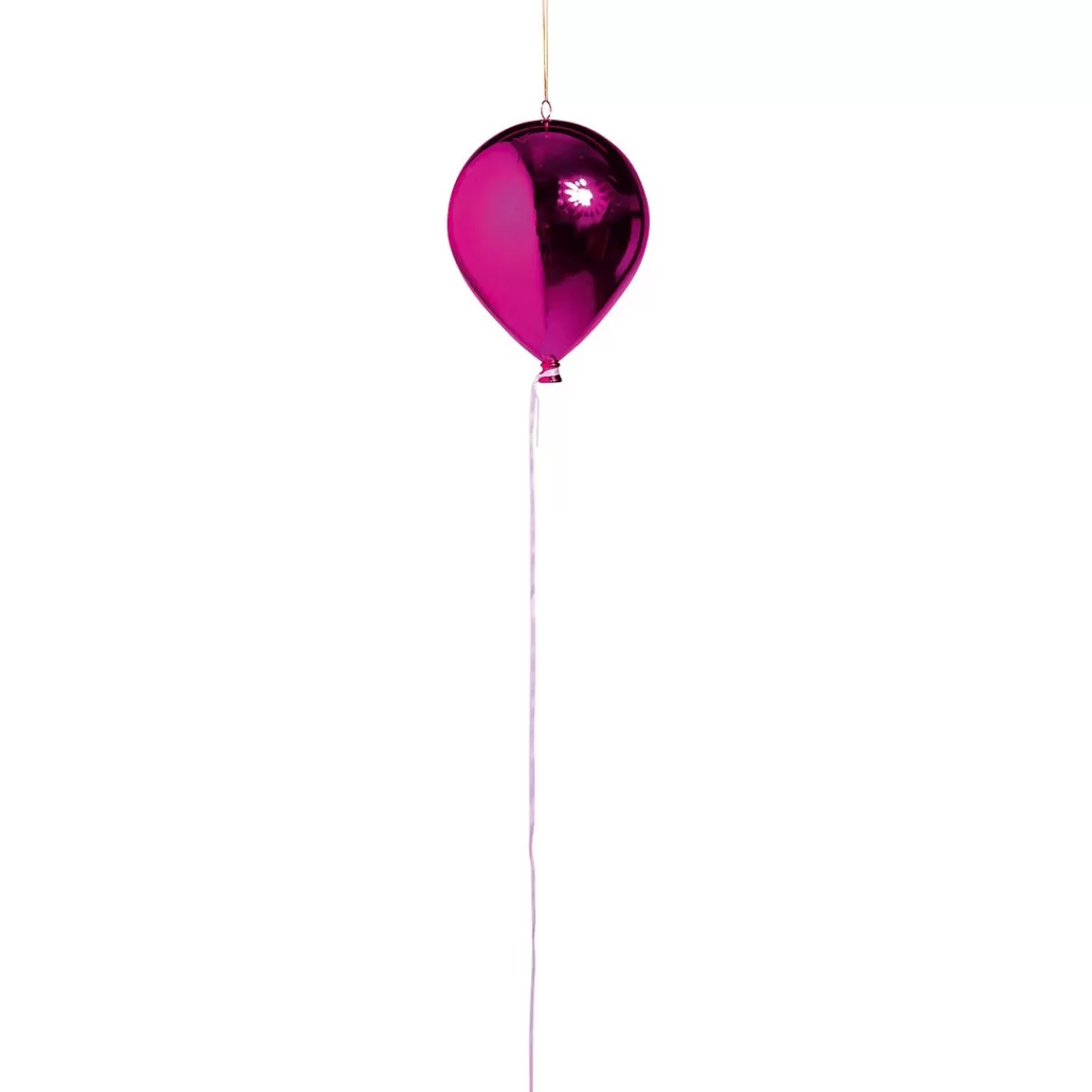 DecoWoerner Plastic Balloon Metallic Pink Ø 20 Cm