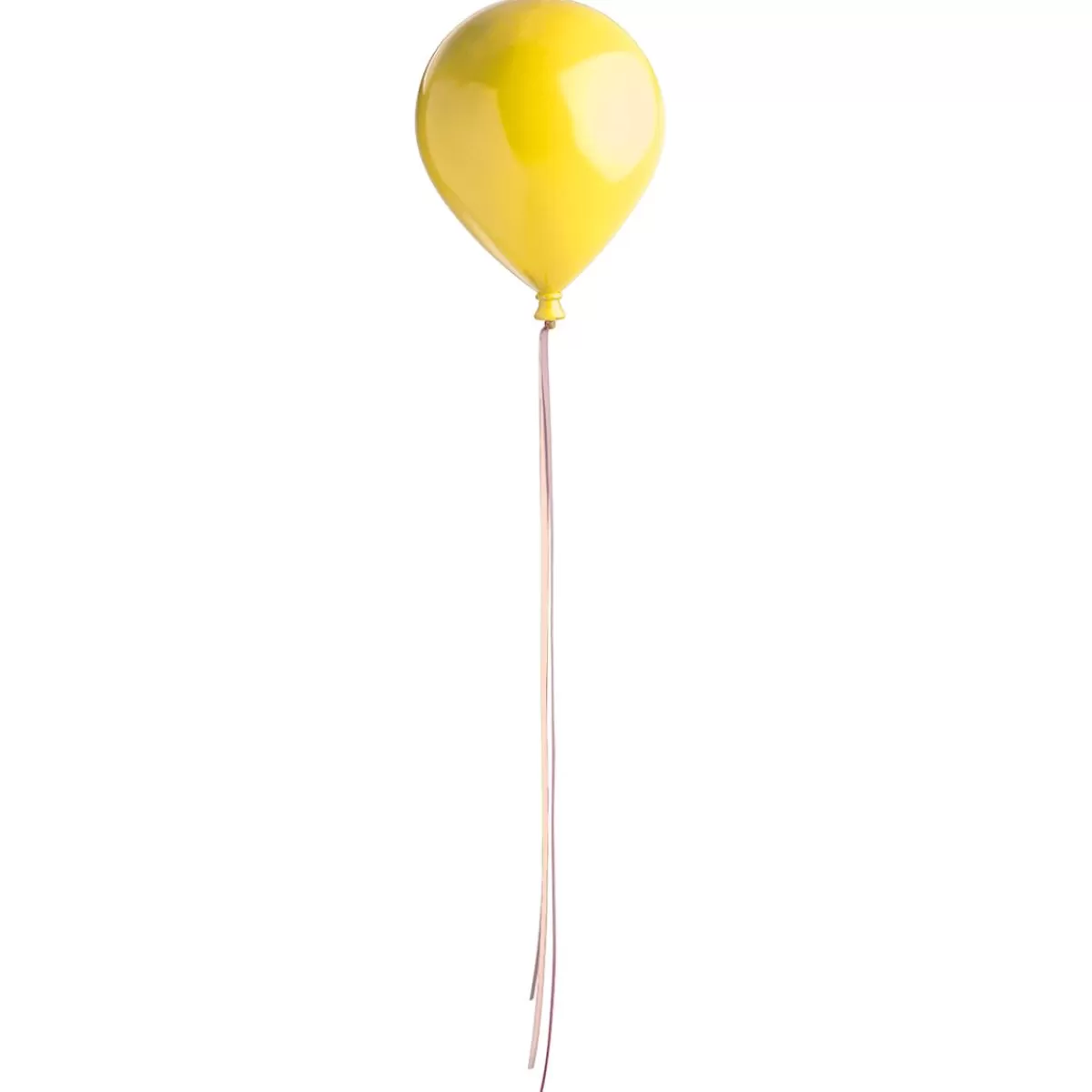 DecoWoerner Plastic Balloon Yellow Ø 28 Cm