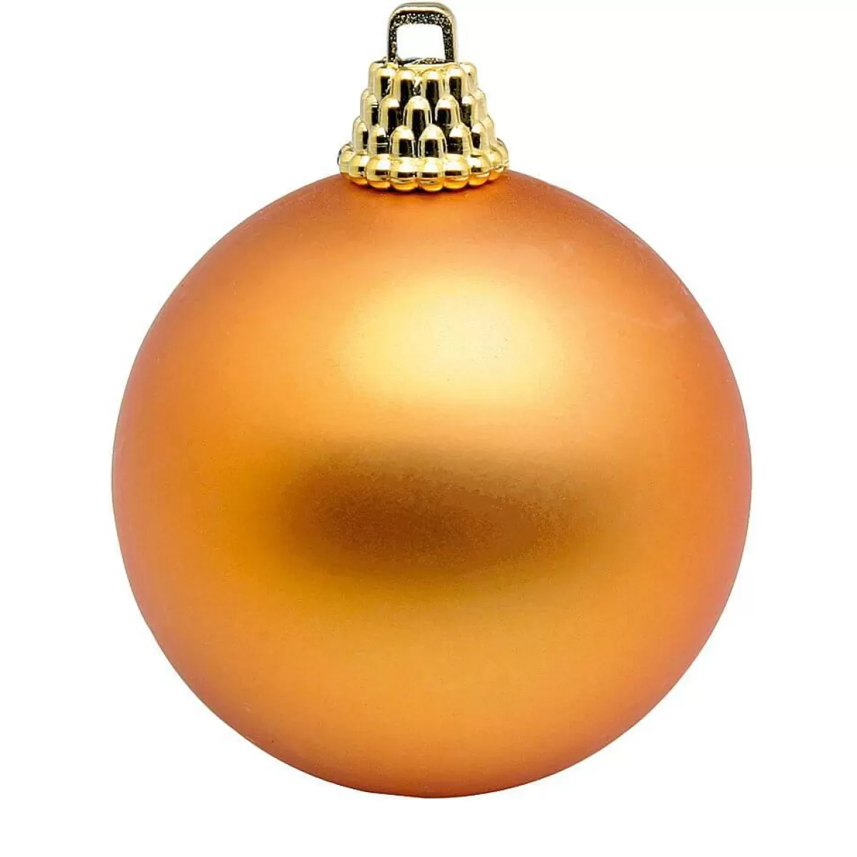 DecoWoerner Plastic Christmas Baubels Copper, Matt