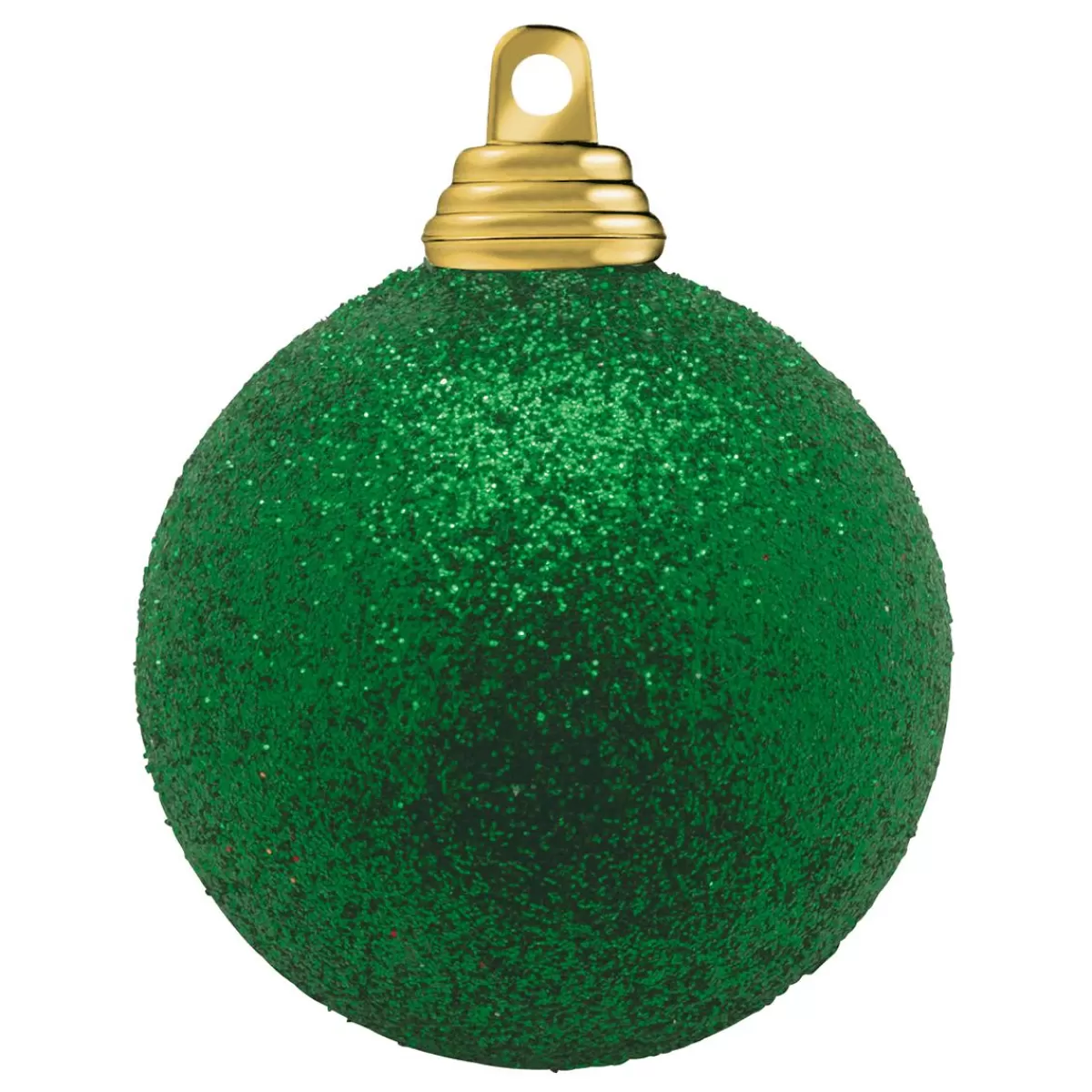 DecoWoerner Plastic Glitter Christmas Balls In