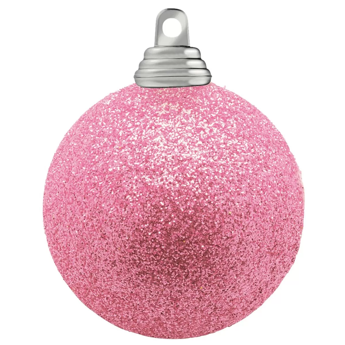 DecoWoerner Plastic Glitter Christmas Balls In