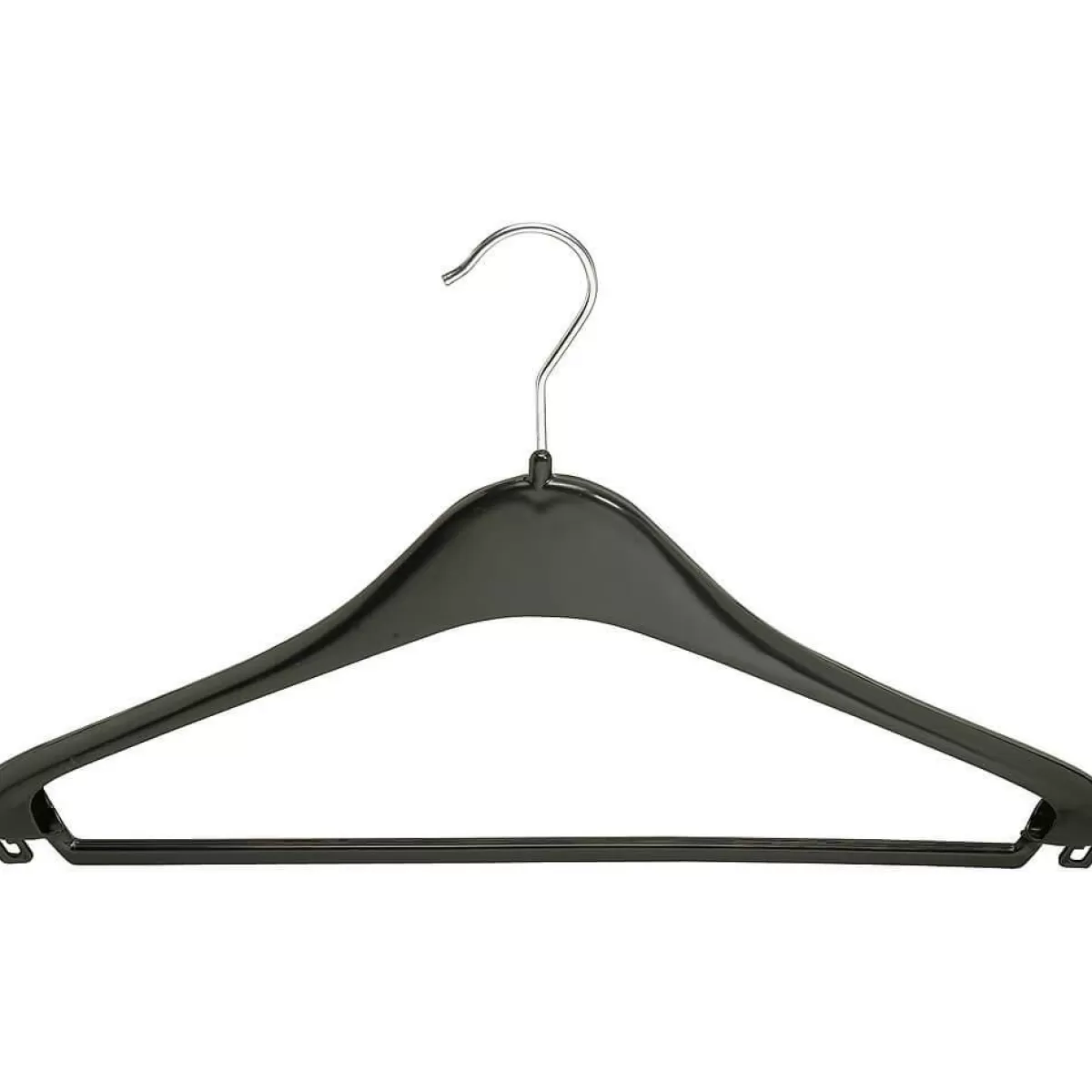 DecoWoerner Plastic Hanger With Bar 44 Cm, 1 Box A´125 Pcs