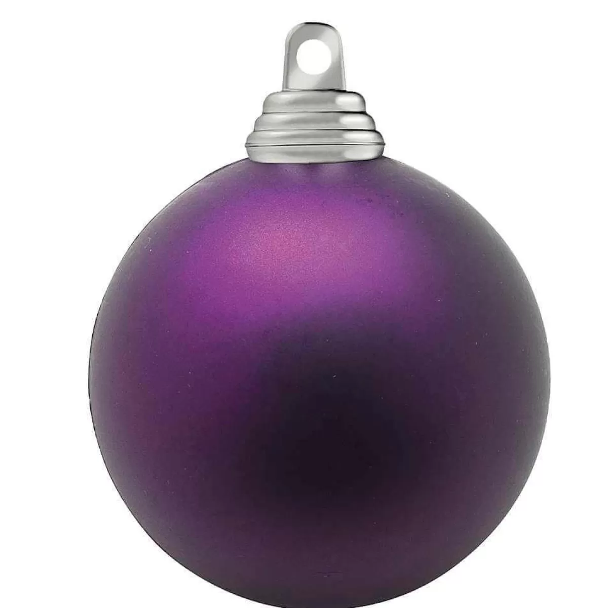 DecoWoerner Plum, Mat Christmas Balls Made Of Flame Retardant Plastic, 8 Cm Ø - 12 Pieces