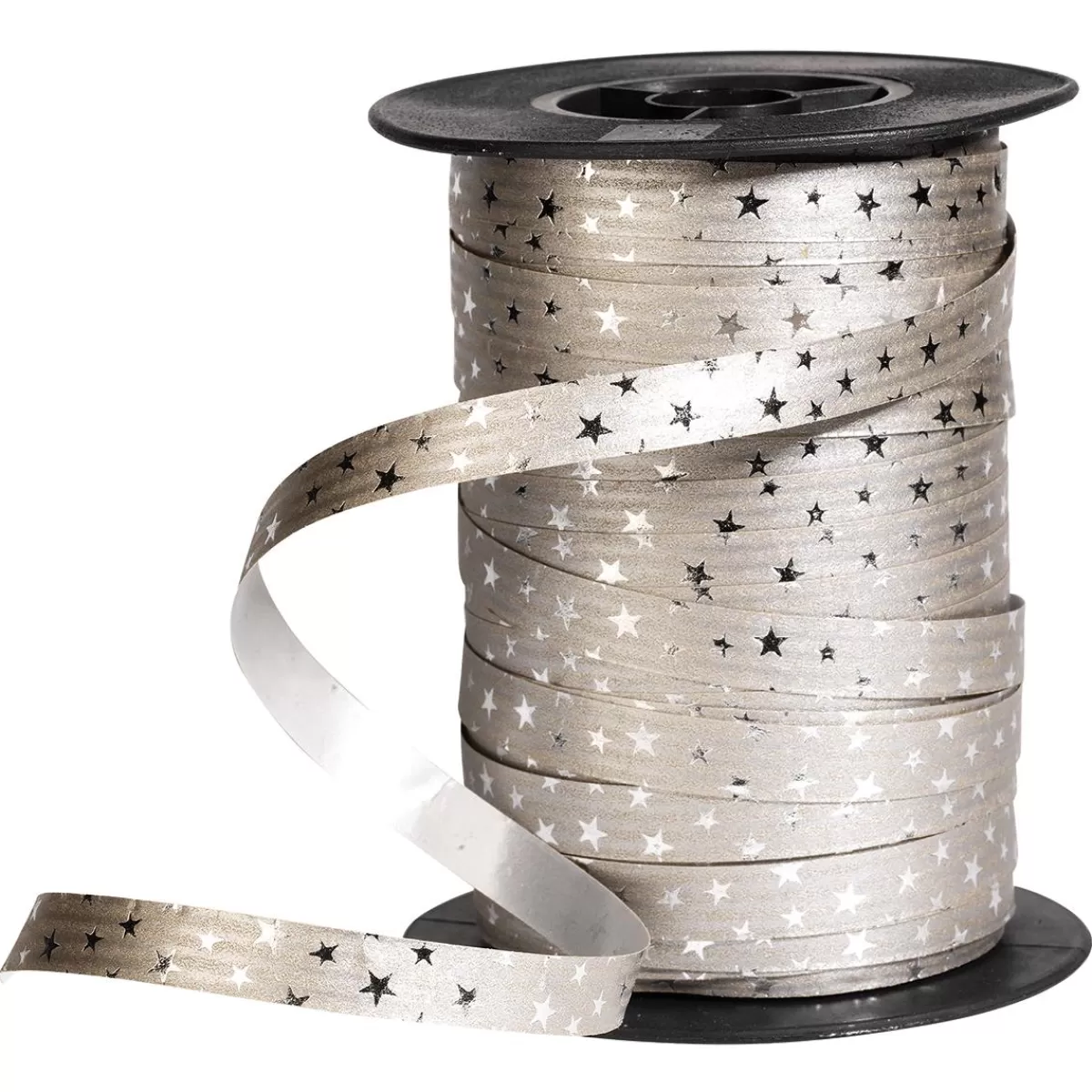 DecoWoerner Poly Ring Ribbon "Stars" 10 Mm, 100 M,