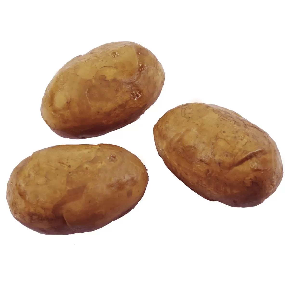 DecoWoerner Potato Food Replica 11 Cm, 3 Pieces