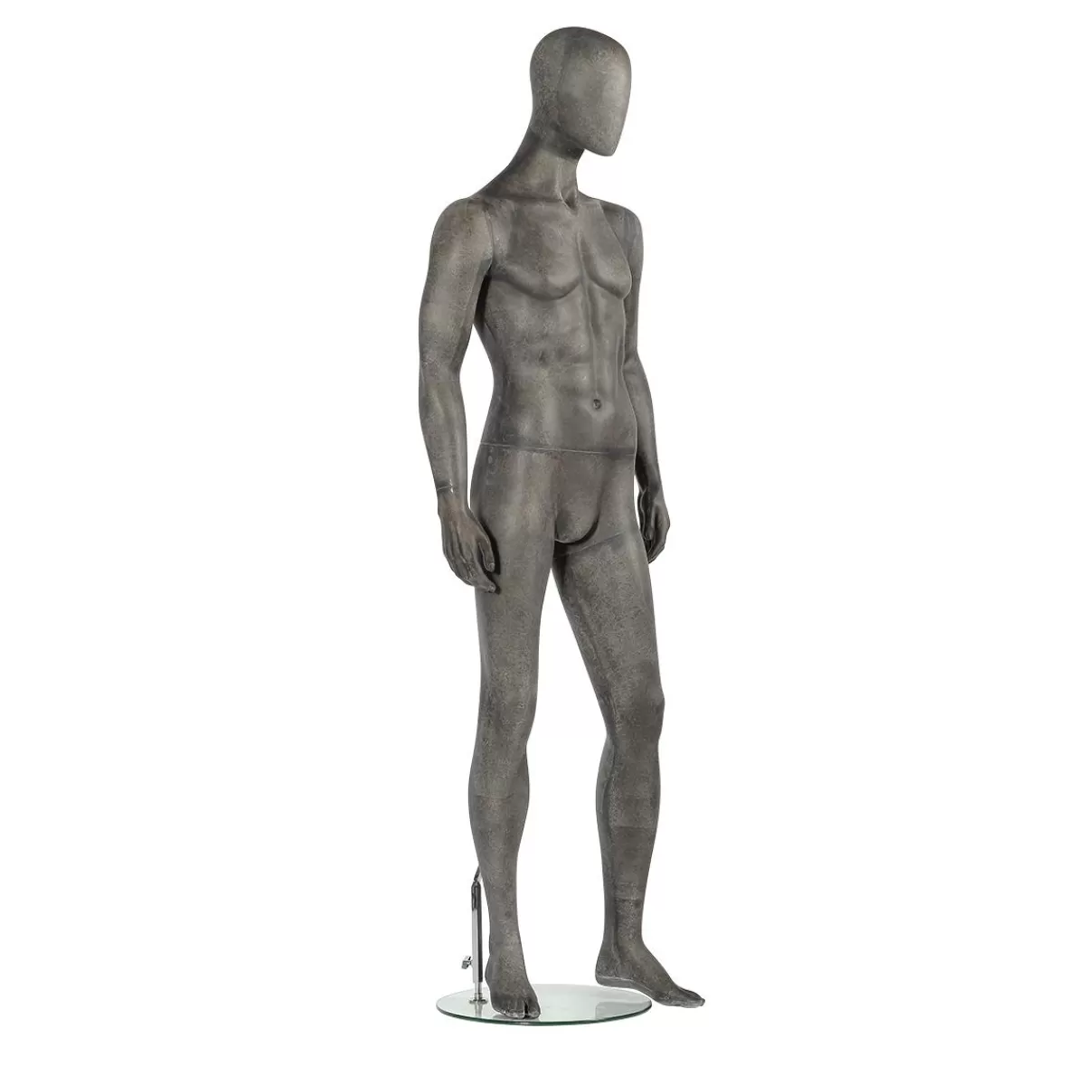 DecoWoerner Premium Mannequin Male, Left Leg Flared