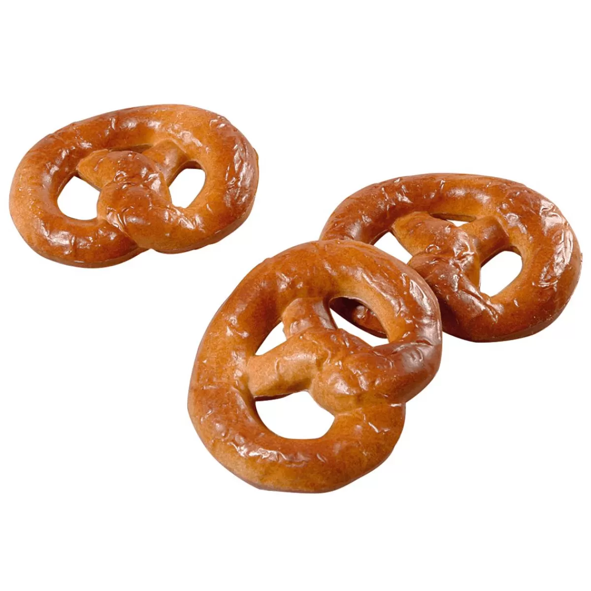 DecoWoerner Pretzels Food Replica Ø 12 Cm, 3 Pcs