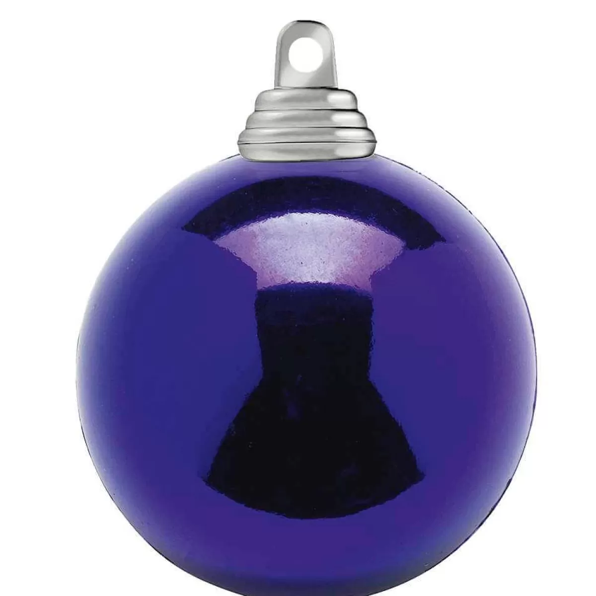 DecoWoerner Purple, Shiny Christmas Baubles Made Of Flame Retardant Plastic, 6 Cm Ø - 24 Pcs.