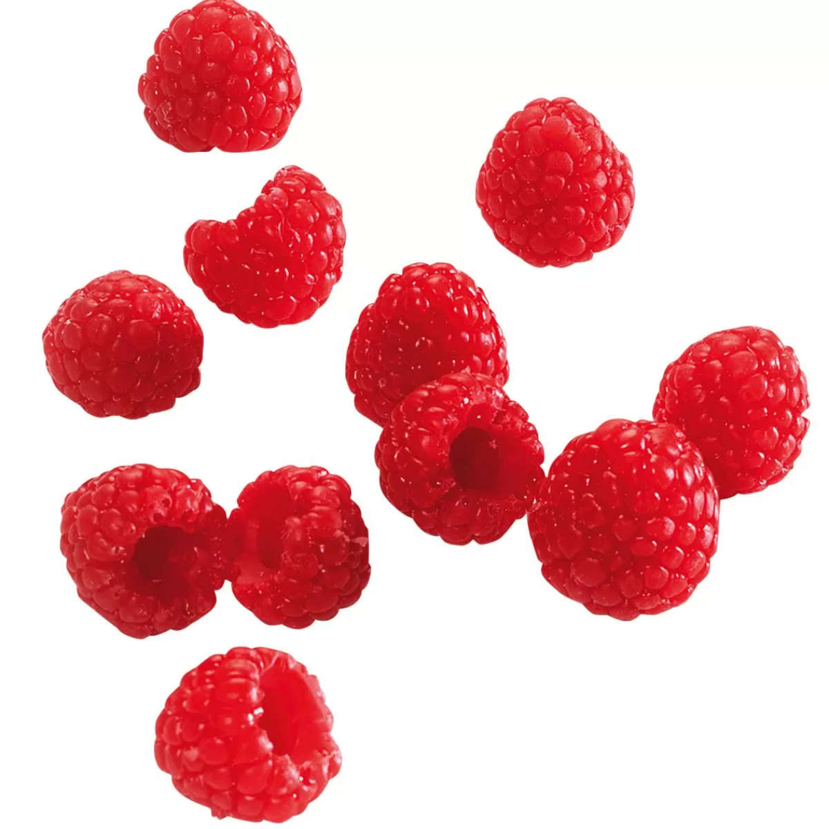 DecoWoerner Raspberries Food Replica, 12 Pieces