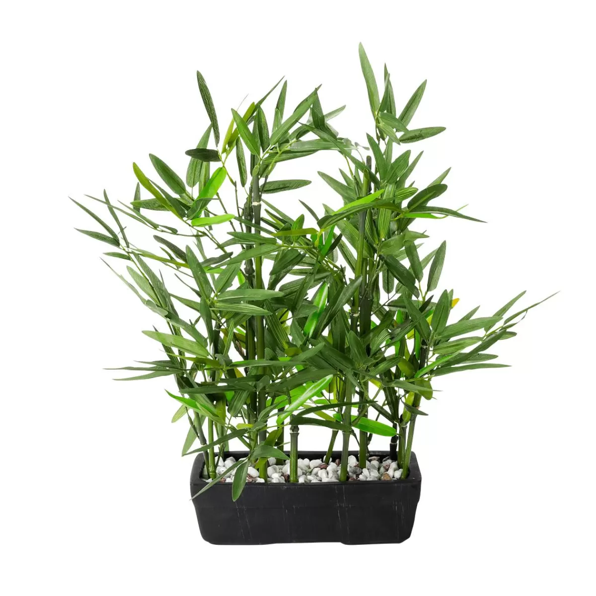 DecoWoerner Ready Potted Bamboo Artificial Plant 47 Cm