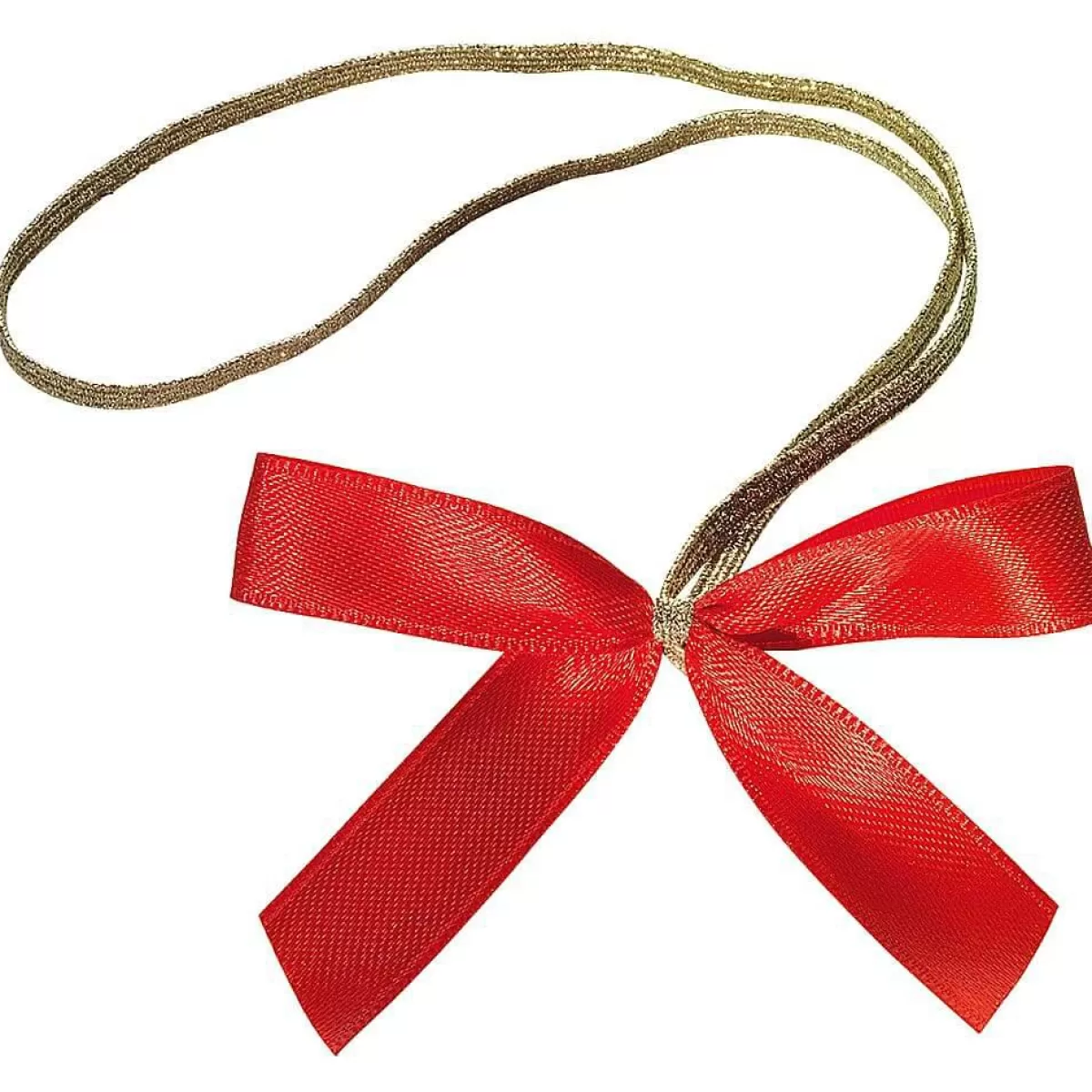 DecoWoerner Ready-to-use Ribbons /gold 40 Cm, 100 Pcs